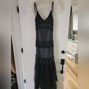 Jovani Black Embellished Bustier Gown